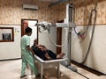 Klaten, Indonesia, august 15, 2023. Health workers, nurses are performing CT scans on patients in hospitals, Klaten, Indonesia