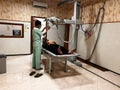 Klaten, Indonesia, august 15, 2023. Health workers, nurses are performing CT scans on patients in hospitals, Klaten, Indonesia