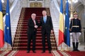 KLAUS IOHANNIS AND JEAN-CLAUDE JUNCKER MEETING AT COTROCENI PALACE