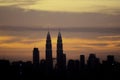 KLCC twins towers Royalty Free Stock Photo