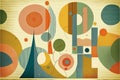Klee-Inspired Vector Background - generative ai