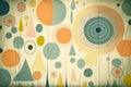 Klee-Inspired Vector Background - generative ai
