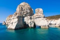 Kleftiko cliffs, Milos island, Cyclades, Greece Royalty Free Stock Photo