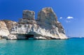 Kleftiko, Milos island, Cyclades, Greece Royalty Free Stock Photo