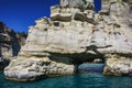 Kleftiko, Milos island, Cyclades, Greece Royalty Free Stock Photo
