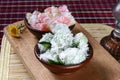 Klepon and getuk, indonesia traditional food