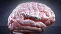 Kleptomania and a human brain Royalty Free Stock Photo