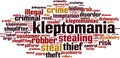 Kleptomania word cloud