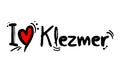 Klezmer music style love Royalty Free Stock Photo