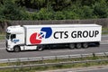 Truck with CTS Group trailer Royalty Free Stock Photo