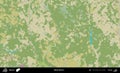 Klicau District, Belarus. Topographic Humanitarian Royalty Free Stock Photo