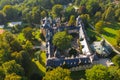 Kliczkow Castle. Western Poland. View from the drone.