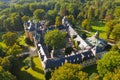 Kliczkow Castle. Western Poland. View from the drone.