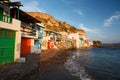 Klima village, Milos island, Greece. Royalty Free Stock Photo