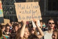 Climate march GHENT, teen protest for the envirement