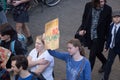 Climate march GHENT, teen protest for the envirement