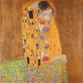 Klimt inspired abstract poster Royalty Free Stock Photo