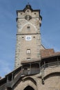 The `Klingen` town gate in the medieval town Rothenburg ob der Tauber, one of the most beautiful villages in Europe, Germany