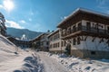 Klisura Monastery winter landscape, Bulgaria Royalty Free Stock Photo