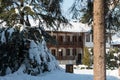 Klisura Monastery winter landscape, Bulgaria Royalty Free Stock Photo