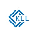 KLL letter logo design on white background. KLL creative circle letter logo concept. Royalty Free Stock Photo
