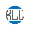 KLL letter logo design on white background. KLL creative initials circle logo Royalty Free Stock Photo