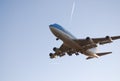 KLM Airplane Royalty Free Stock Photo