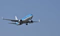 KLM Airplane Royalty Free Stock Photo