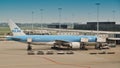 KLM airplane at Schiphol airport