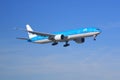 KLM Boeing 777-300 Royalty Free Stock Photo