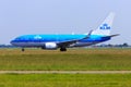 KLM Boeing 737-700 Royalty Free Stock Photo