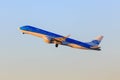 KLM Cityhopper Embraer 190 taking off Royalty Free Stock Photo