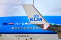 KLM detail Royalty Free Stock Photo