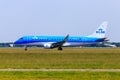 KLM Embraer 175 Royalty Free Stock Photo