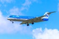 KLM Fokker 70 landing