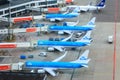 KLM jets at the gate