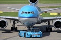 KLM McDonnell Douglas MD-11 on pushback Royalty Free Stock Photo