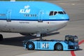 KLM McDonnell Douglas MD-11 on pushback Royalty Free Stock Photo