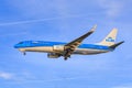 KLM 737 in new livery Royalty Free Stock Photo