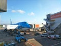 KLM plane in Schiphol Airport