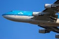 KLM Royal Dutch Airlines Boeing 747 jumbo jet plane Royalty Free Stock Photo