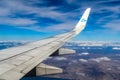 KLM Royal Dutch Airlines Boeing 737 taking off from the Berlin Tegel Airport with the KLM logo on airplane wing. Royalty Free Stock Photo