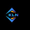 KLN abstract technology logo design on Black background. KLN creative initials letter logo concept Royalty Free Stock Photo