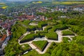 Klodzko Fortress - aerial view. Klodzko, Lower Silesia, Poland