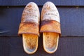 Klompens. Traditional Dutch old shoes. Royalty Free Stock Photo