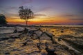 Klong Muang beach on sunset Krabi province Thailand