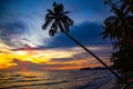 Klong Prao Beach during Sunset in koh Chang, Trat, Thailand Royalty Free Stock Photo