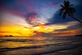 Klong Prao Beach during Sunset in koh Chang, Trat, Thailand Royalty Free Stock Photo