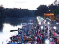 Klonghae Floating Market in Songkhla, Thailand.