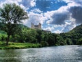 Kloster Arnstein Monastery with a cloudy blue sky in the background in Seelbach, Germany Royalty Free Stock Photo